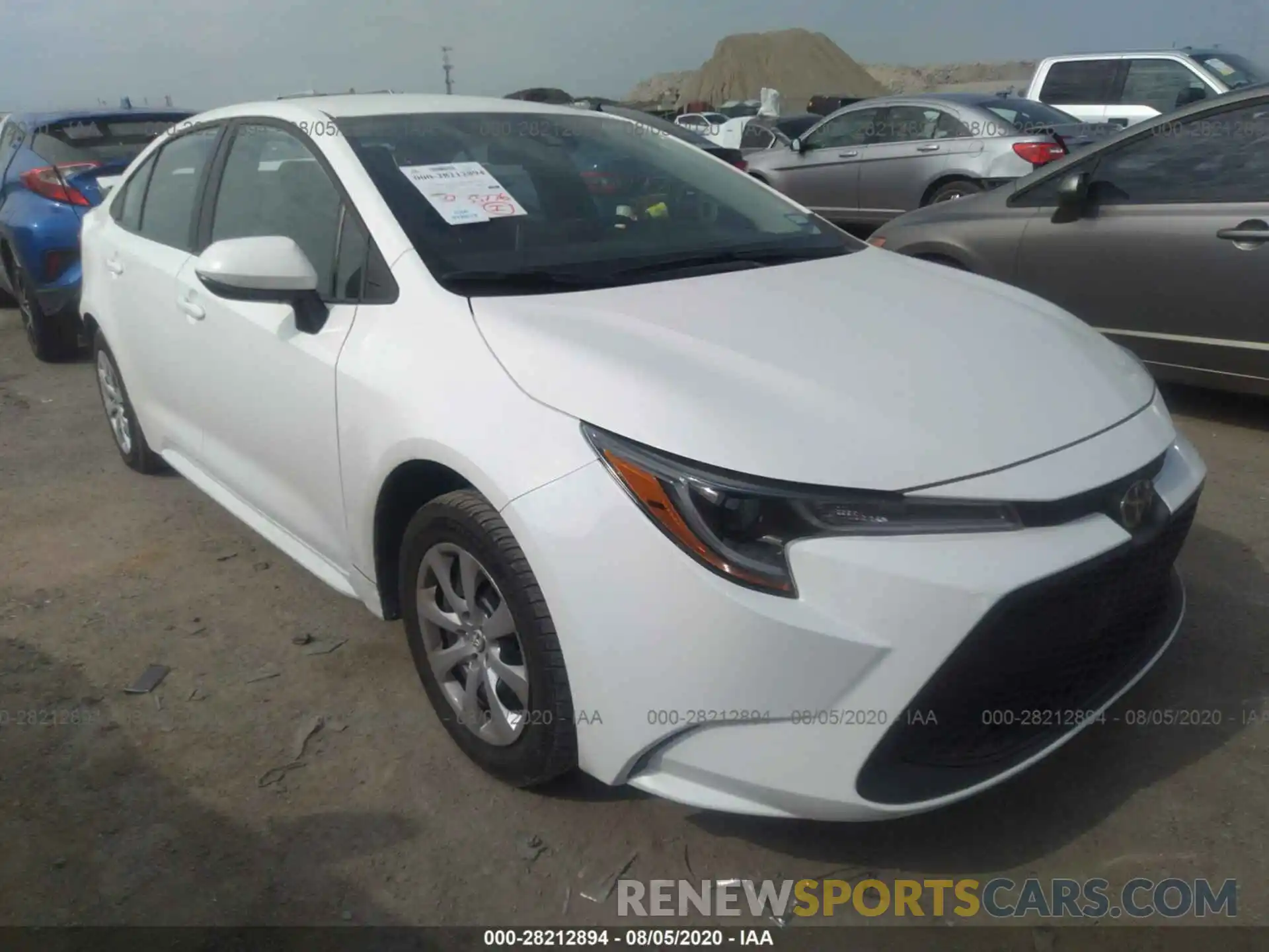 1 Photograph of a damaged car 5YFEPRAE9LP109535 TOYOTA COROLLA 2020