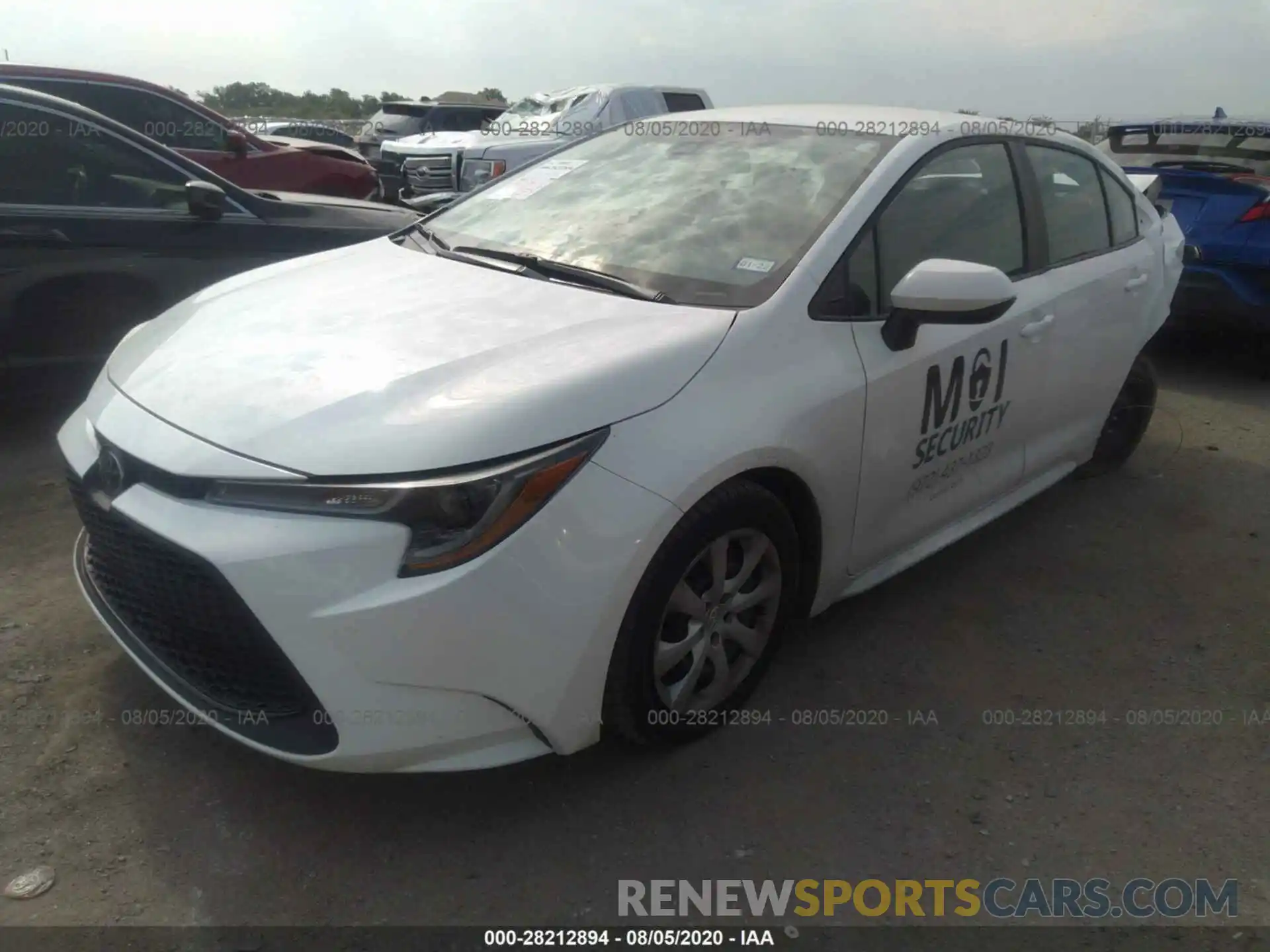 2 Photograph of a damaged car 5YFEPRAE9LP109535 TOYOTA COROLLA 2020