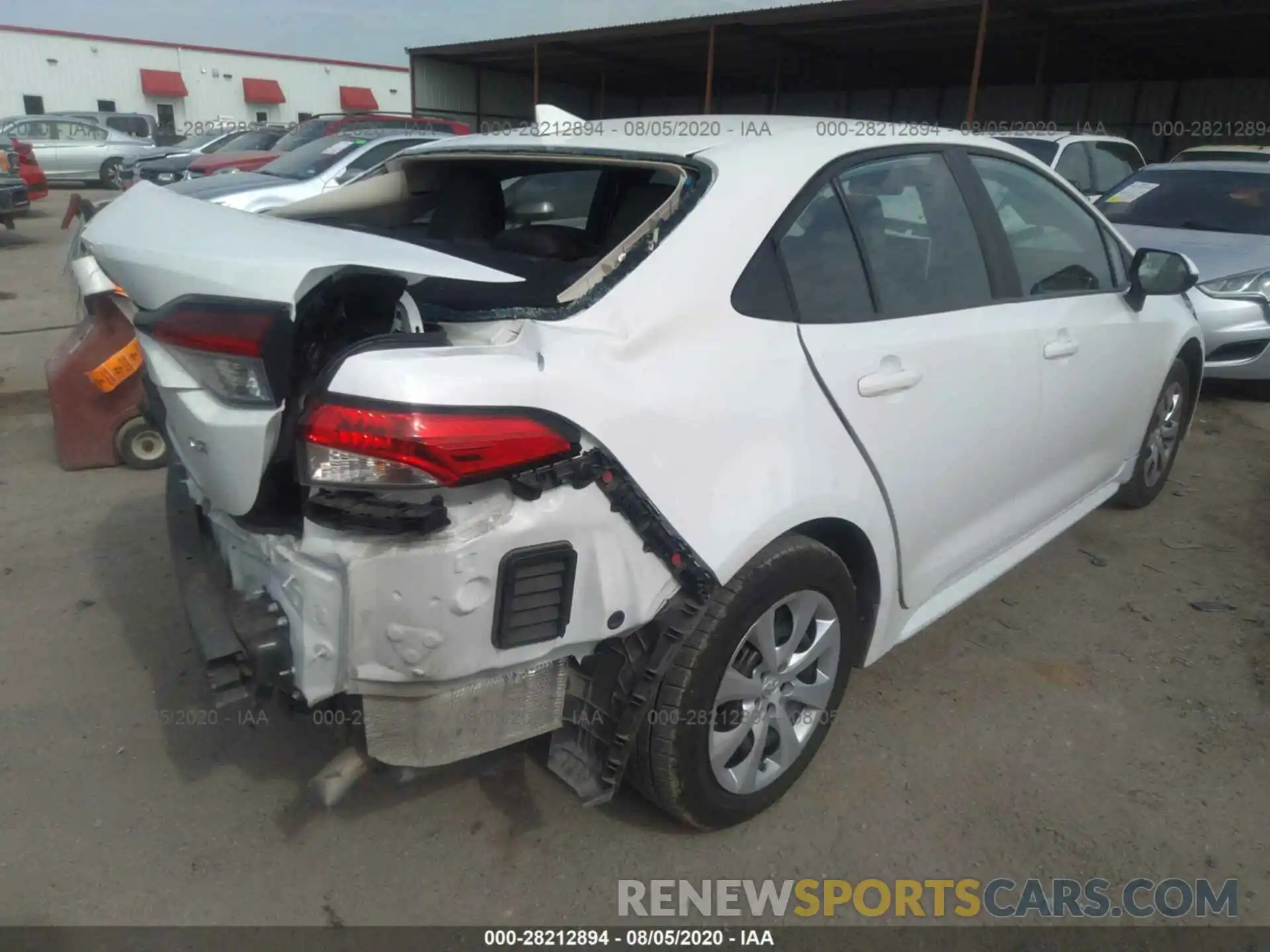 4 Photograph of a damaged car 5YFEPRAE9LP109535 TOYOTA COROLLA 2020