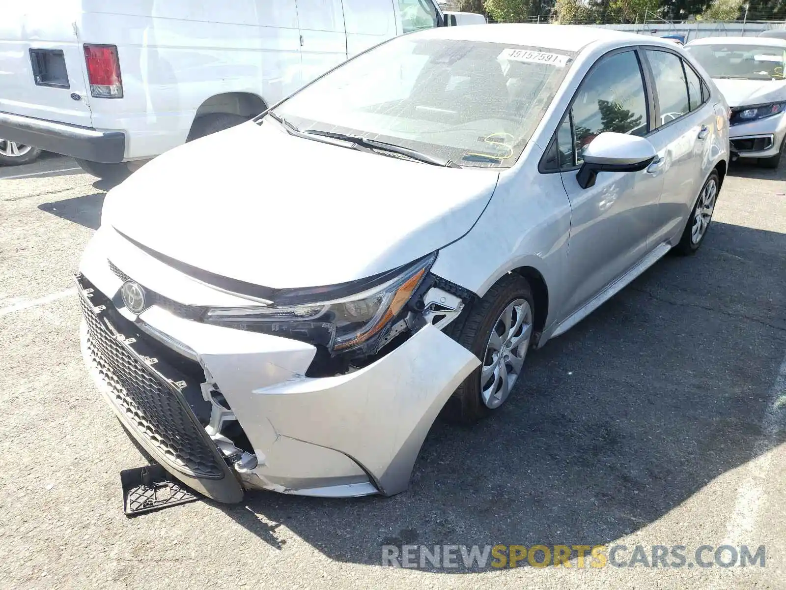 2 Photograph of a damaged car 5YFEPRAE9LP109731 TOYOTA COROLLA 2020