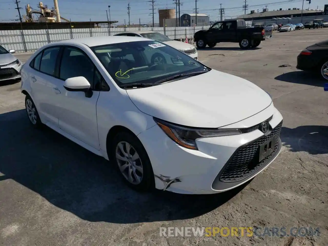 1 Photograph of a damaged car 5YFEPRAE9LP109762 TOYOTA COROLLA 2020