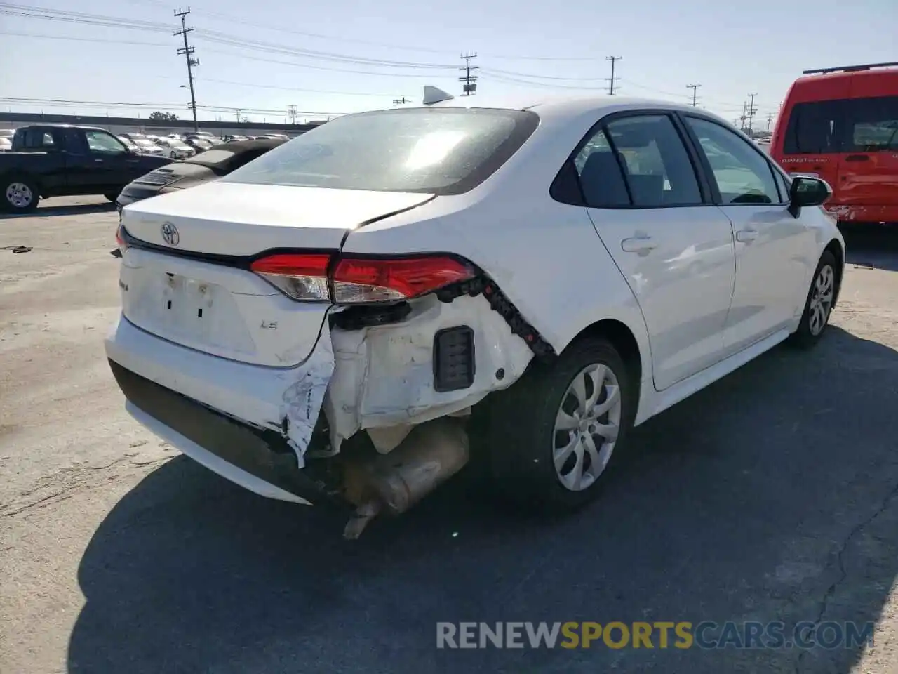 4 Photograph of a damaged car 5YFEPRAE9LP109762 TOYOTA COROLLA 2020