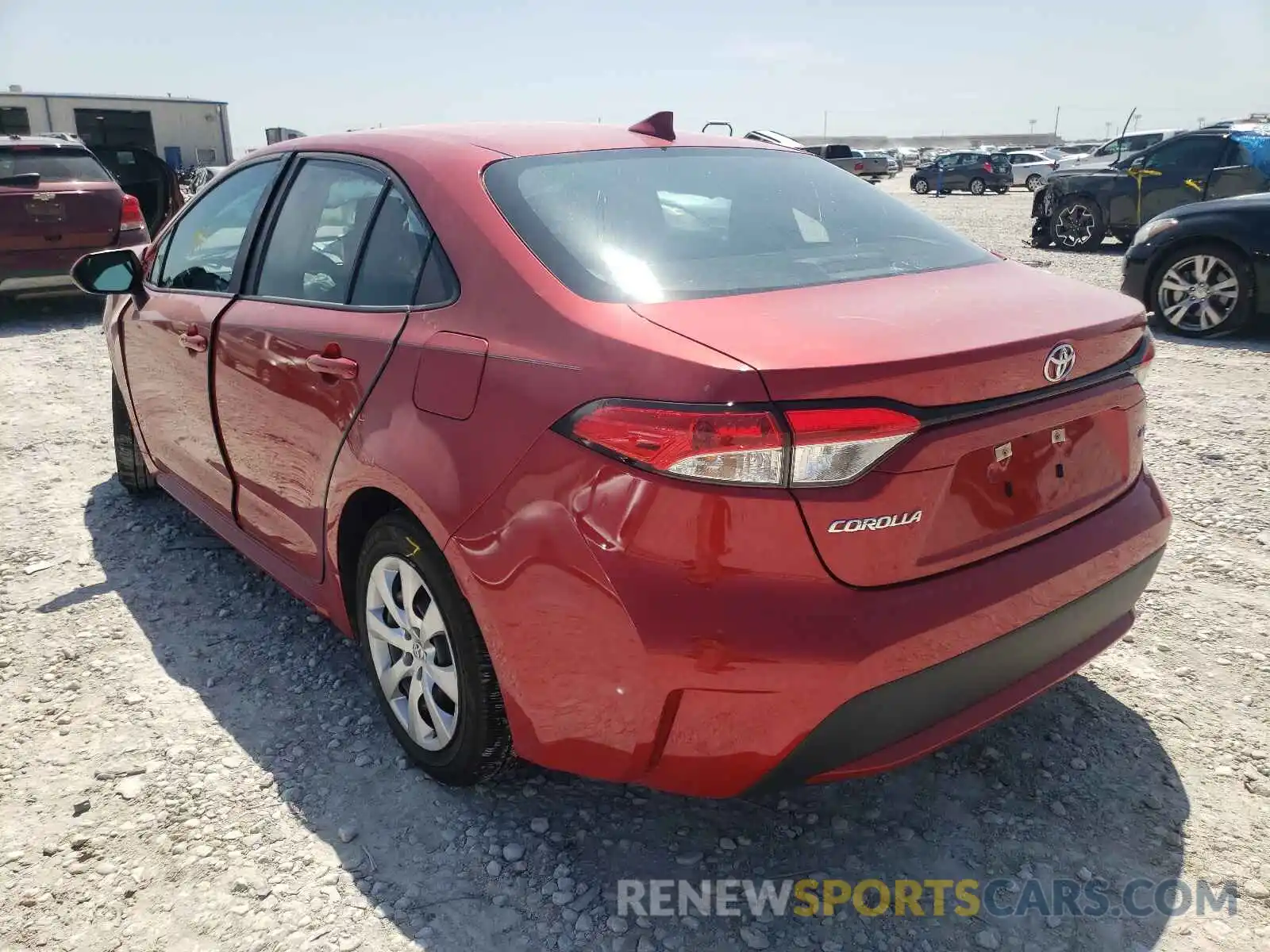 3 Photograph of a damaged car 5YFEPRAE9LP110734 TOYOTA COROLLA 2020