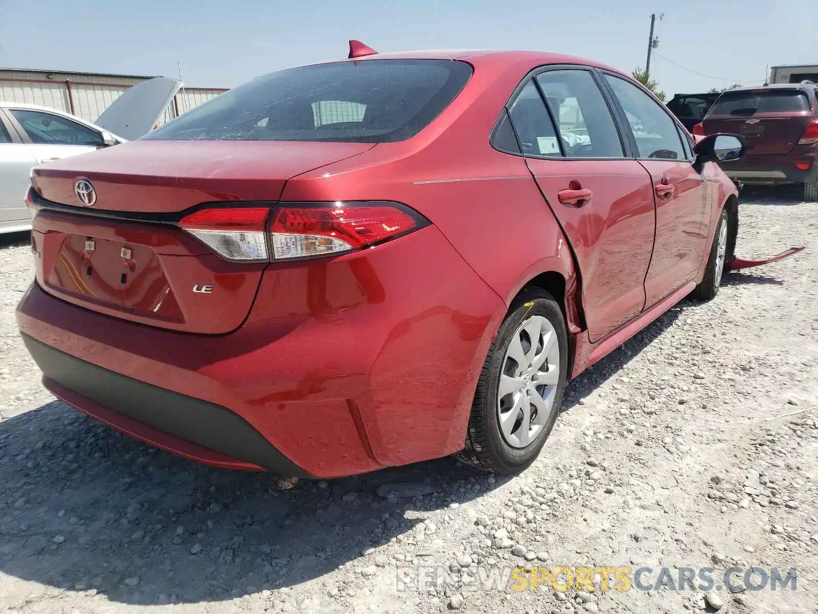 4 Photograph of a damaged car 5YFEPRAE9LP110734 TOYOTA COROLLA 2020