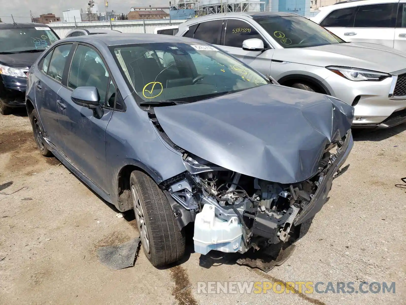 1 Photograph of a damaged car 5YFEPRAE9LP113598 TOYOTA COROLLA 2020