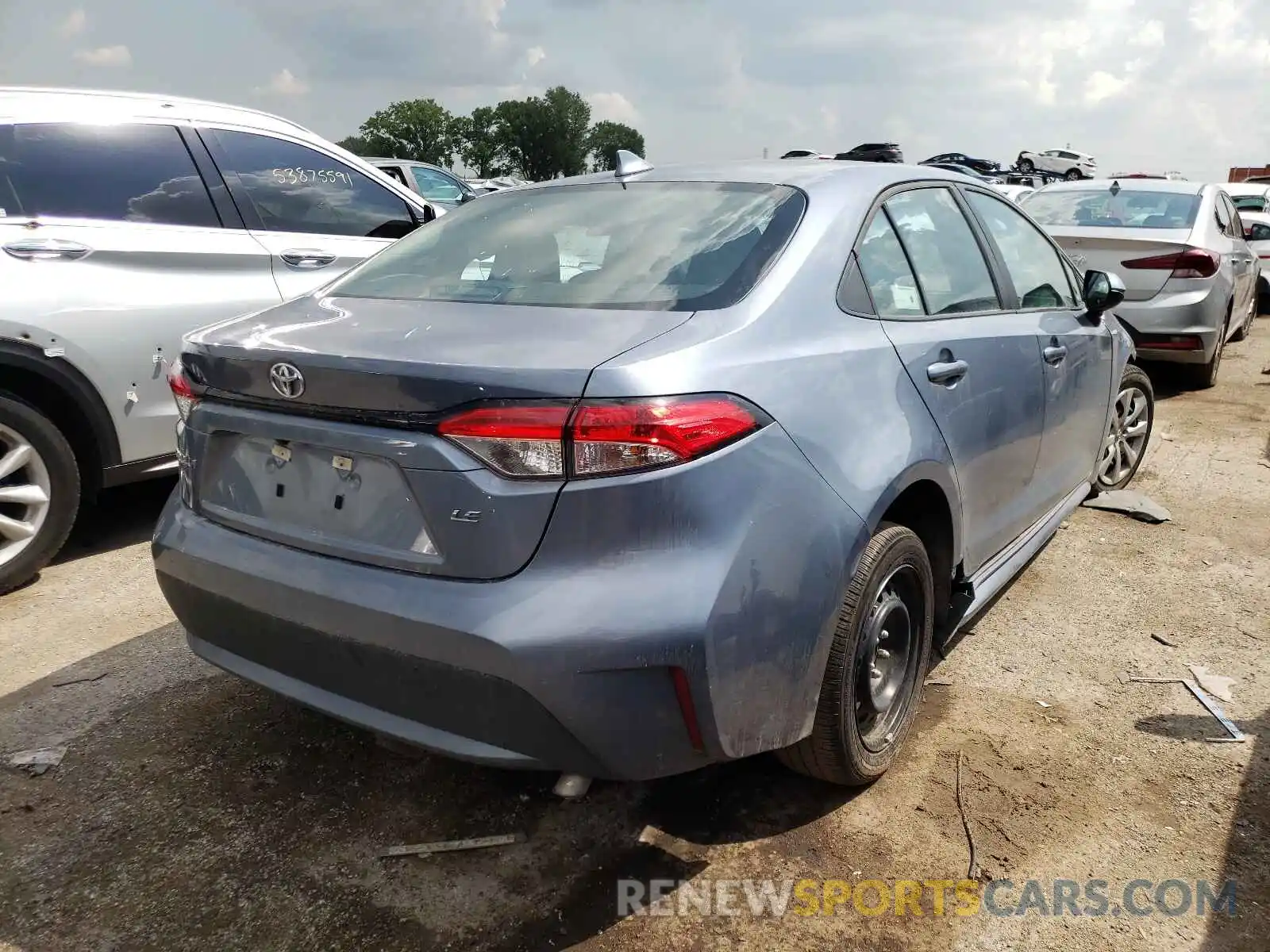 4 Photograph of a damaged car 5YFEPRAE9LP113598 TOYOTA COROLLA 2020