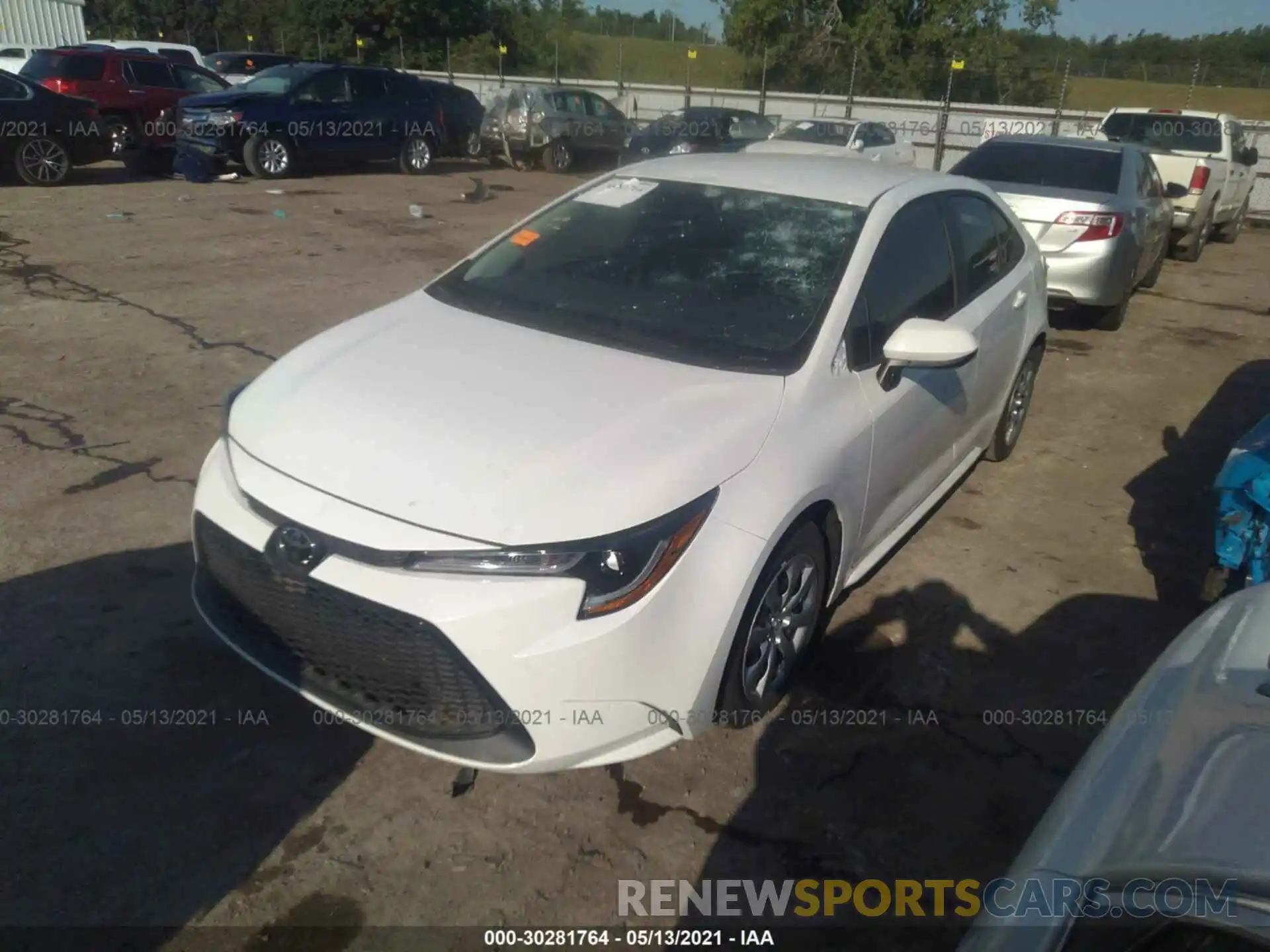 2 Photograph of a damaged car 5YFEPRAE9LP113830 TOYOTA COROLLA 2020