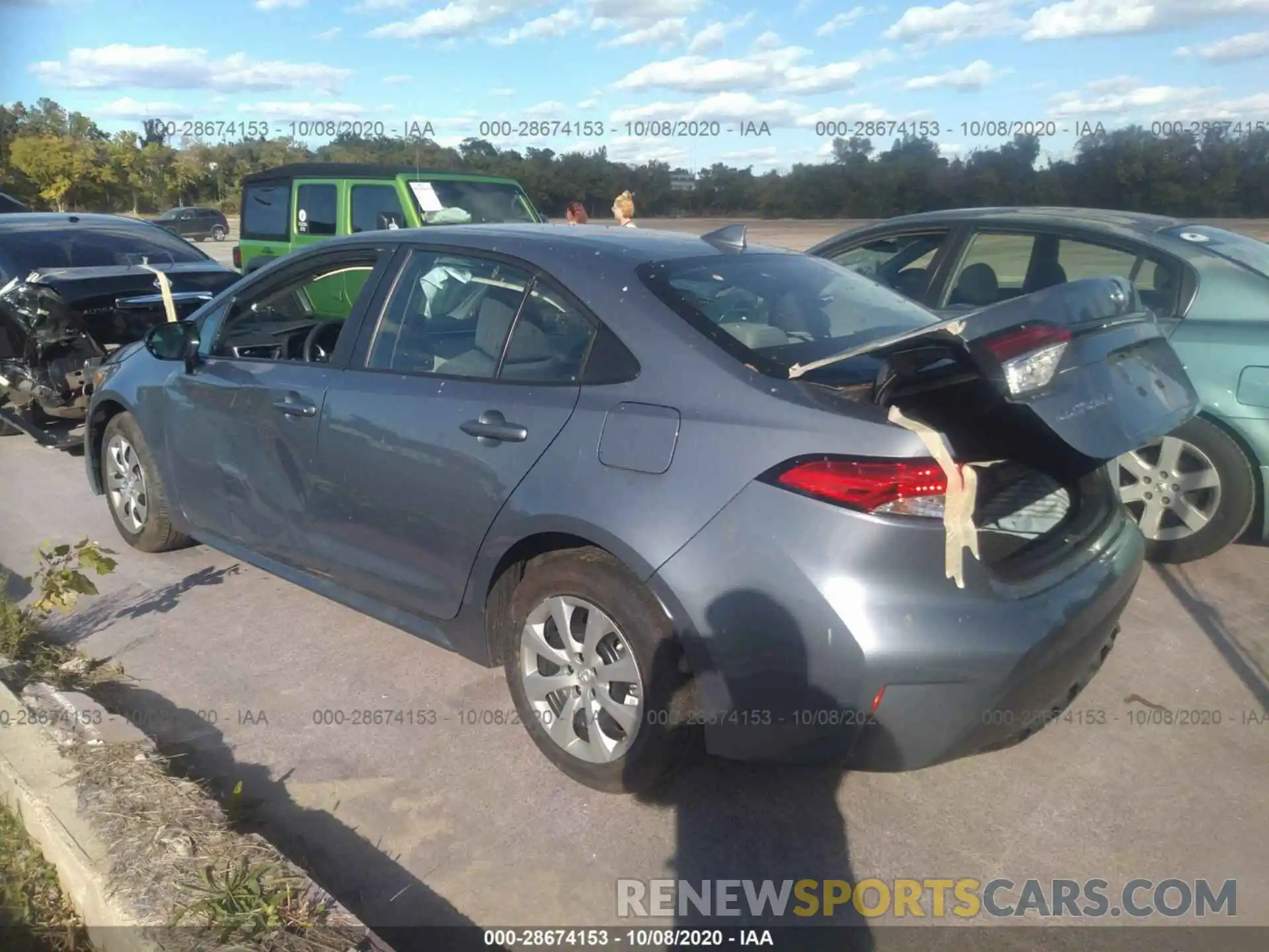 3 Photograph of a damaged car 5YFEPRAE9LP114881 TOYOTA COROLLA 2020