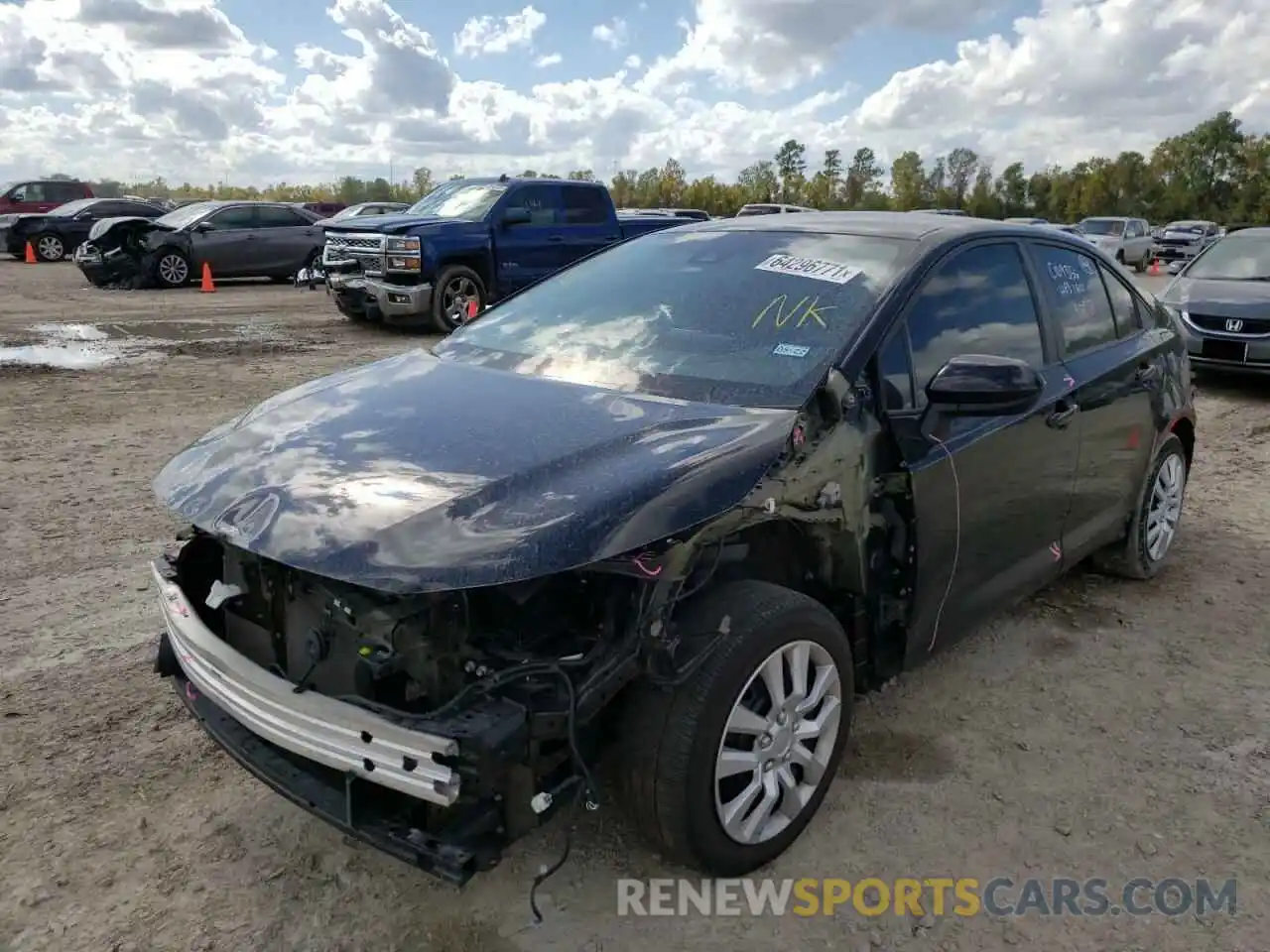 2 Photograph of a damaged car 5YFEPRAE9LP115190 TOYOTA COROLLA 2020