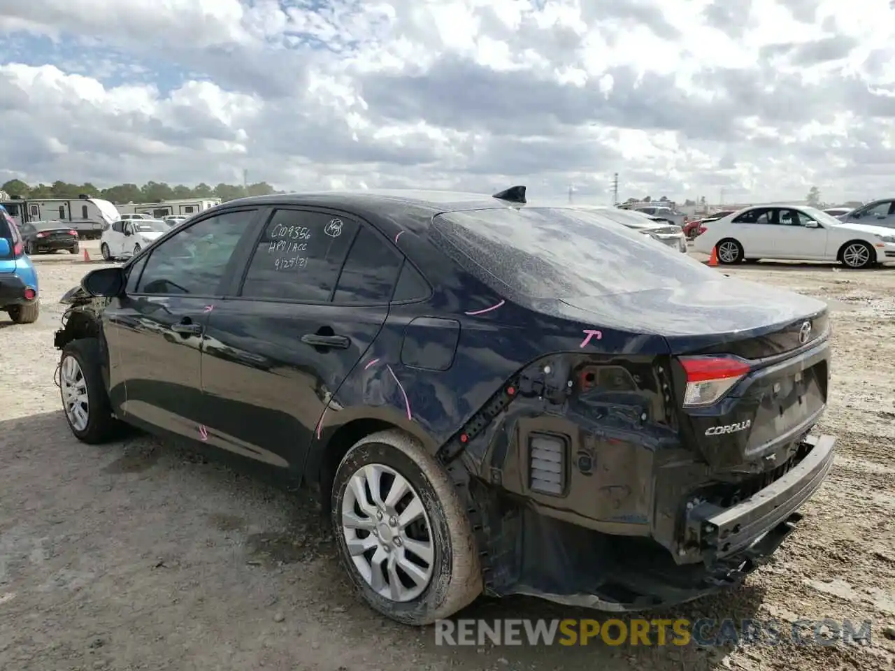 3 Photograph of a damaged car 5YFEPRAE9LP115190 TOYOTA COROLLA 2020