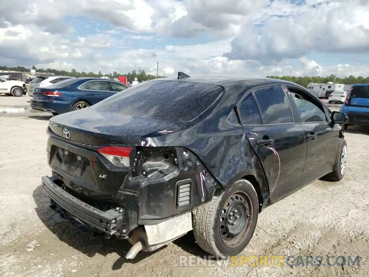 4 Photograph of a damaged car 5YFEPRAE9LP115190 TOYOTA COROLLA 2020