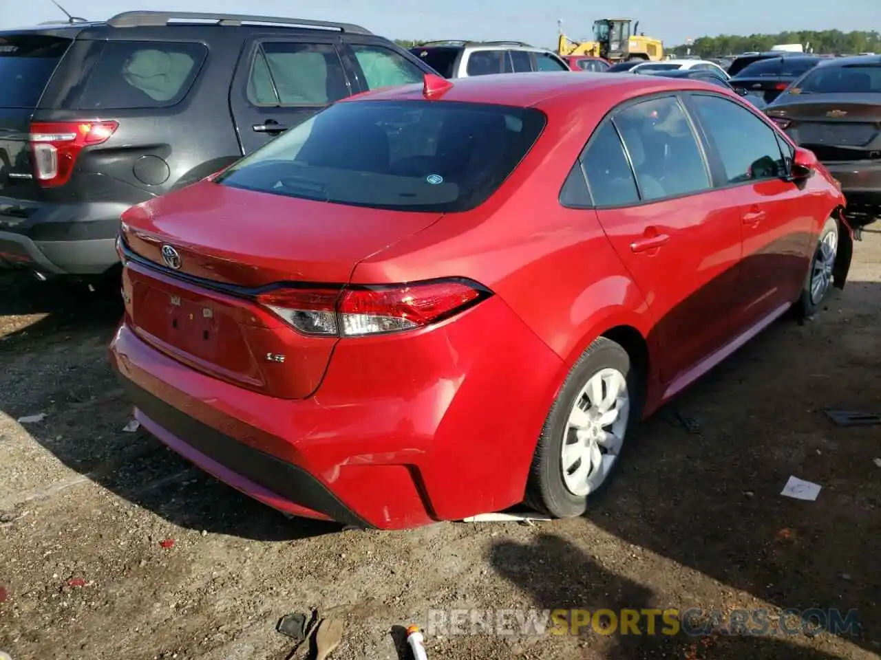 4 Photograph of a damaged car 5YFEPRAE9LP115710 TOYOTA COROLLA 2020