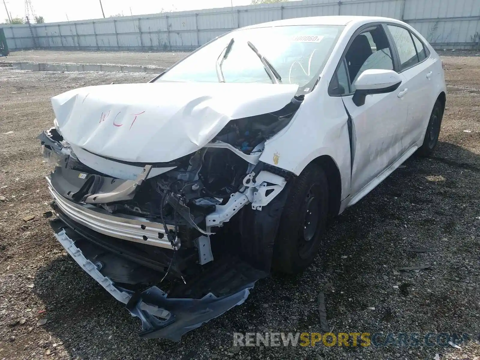 2 Photograph of a damaged car 5YFEPRAE9LP116615 TOYOTA COROLLA 2020