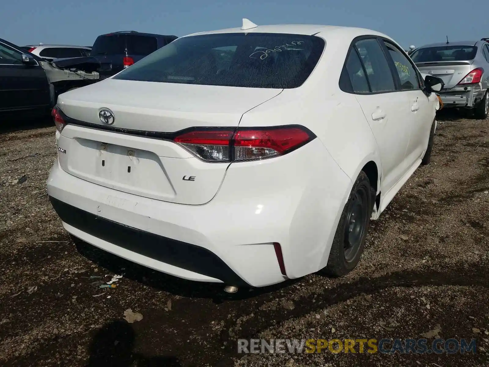 4 Photograph of a damaged car 5YFEPRAE9LP116615 TOYOTA COROLLA 2020