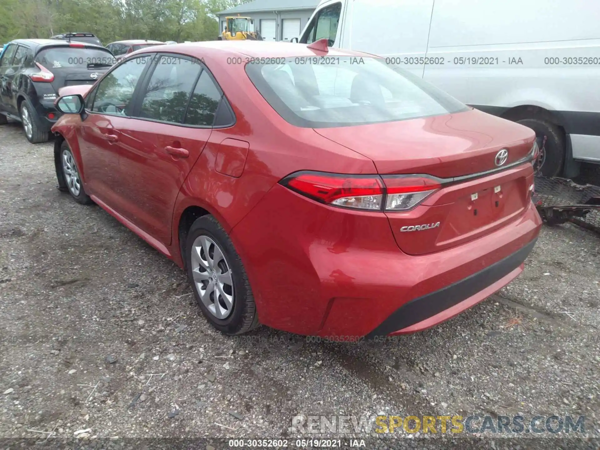 3 Photograph of a damaged car 5YFEPRAE9LP117036 TOYOTA COROLLA 2020