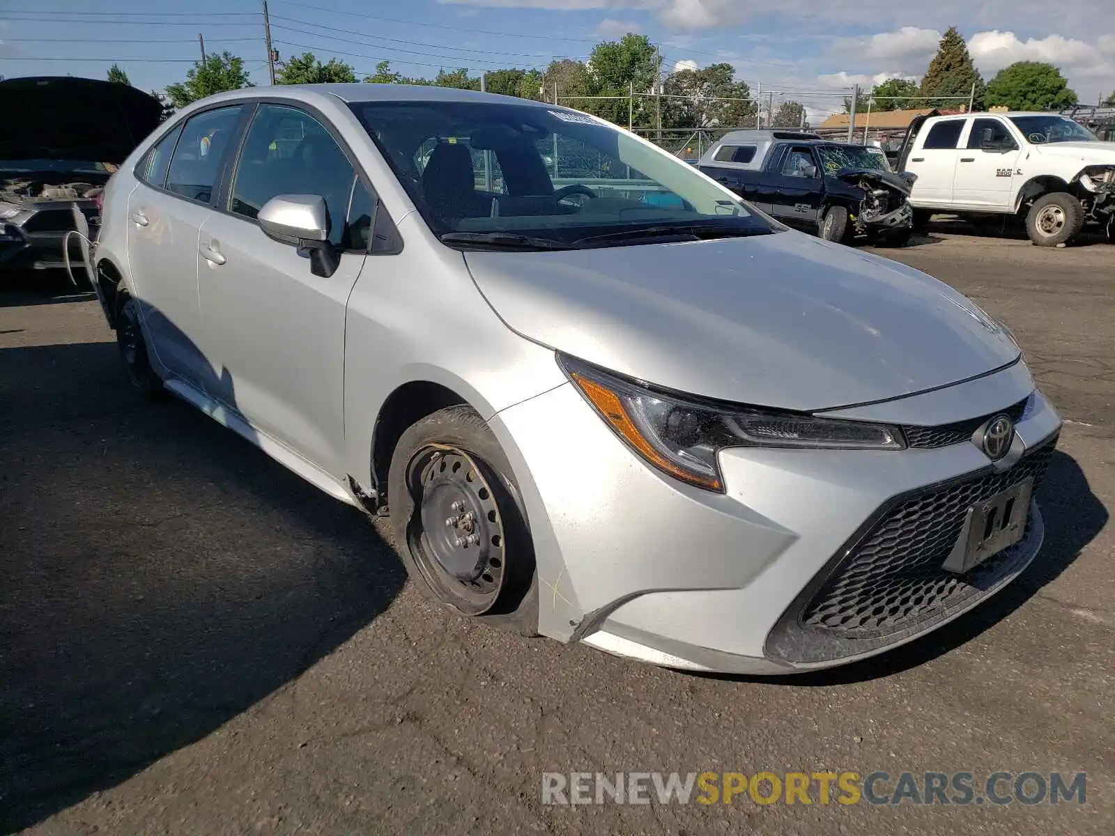 1 Photograph of a damaged car 5YFEPRAE9LP117232 TOYOTA COROLLA 2020