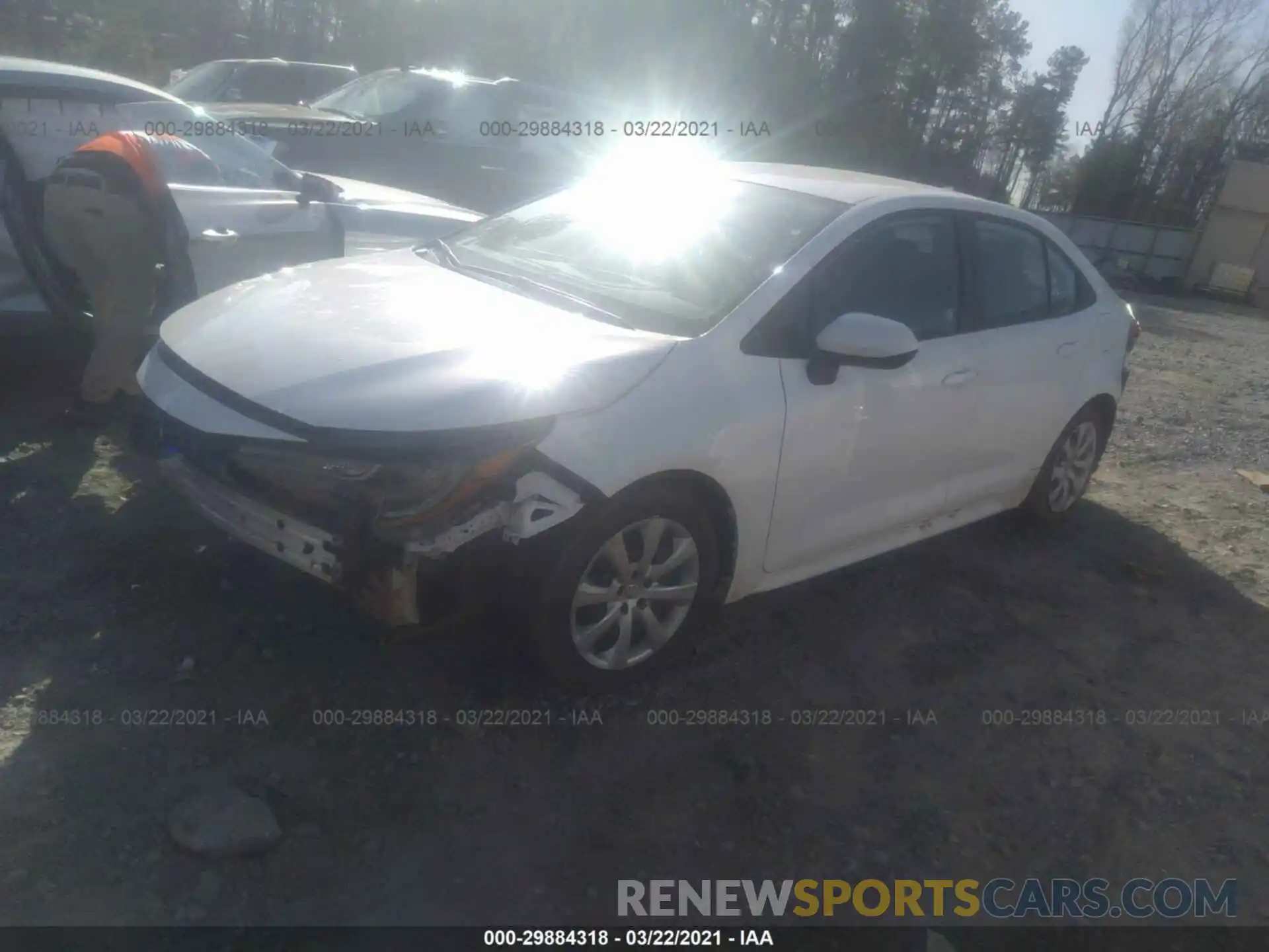 2 Photograph of a damaged car 5YFEPRAE9LP118011 TOYOTA COROLLA 2020