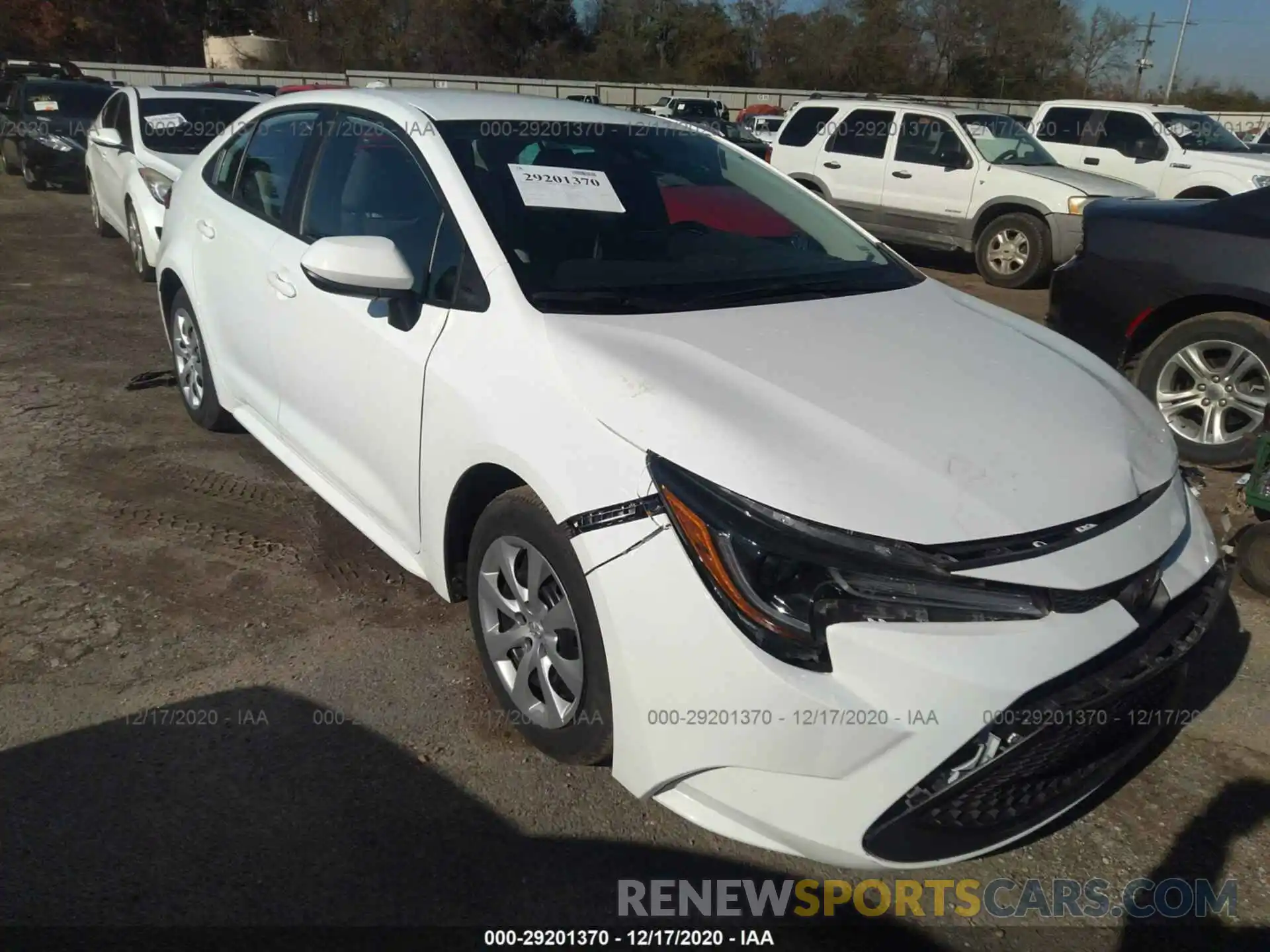 1 Photograph of a damaged car 5YFEPRAE9LP120731 TOYOTA COROLLA 2020