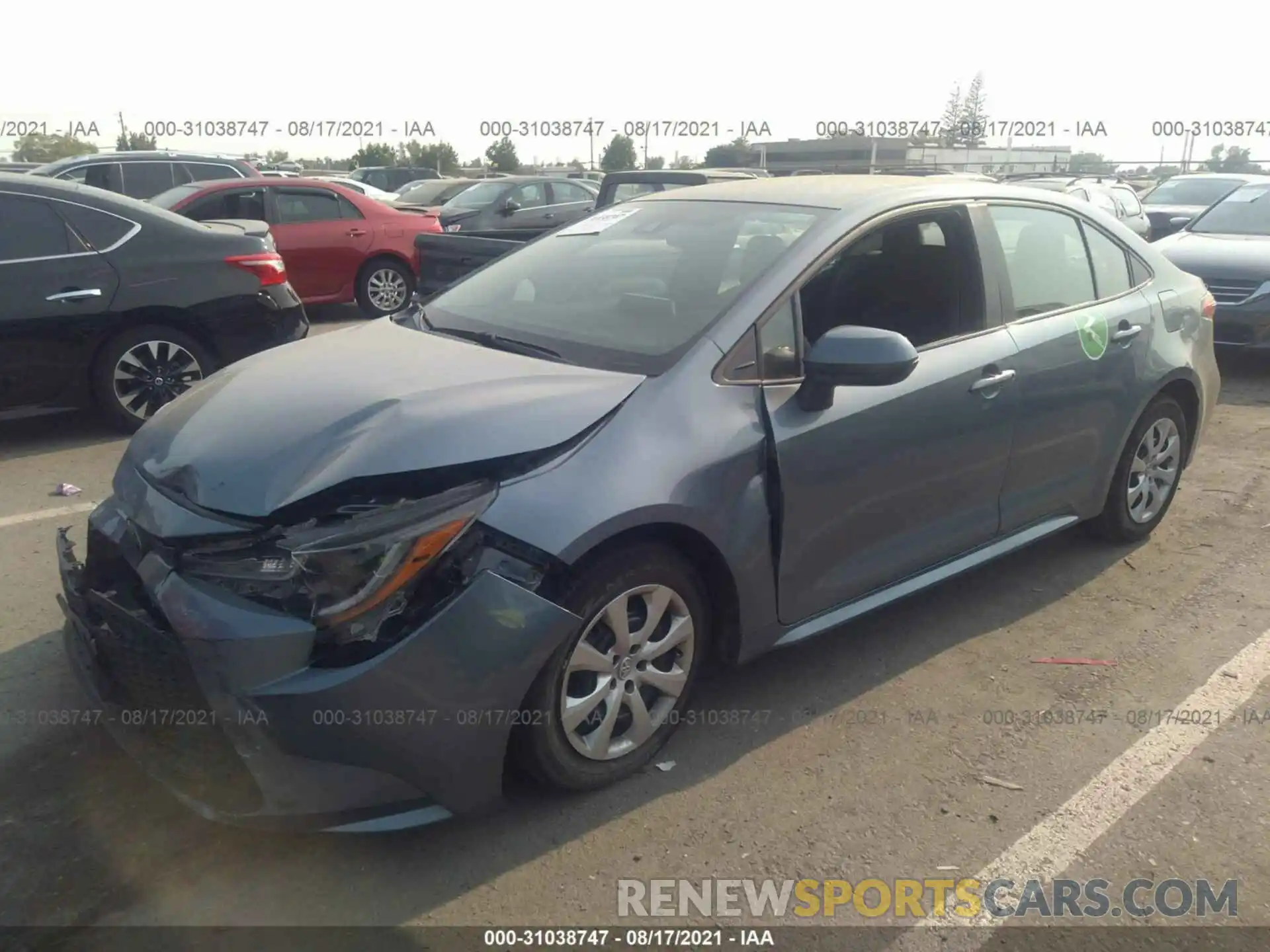 2 Photograph of a damaged car 5YFEPRAE9LP121541 TOYOTA COROLLA 2020