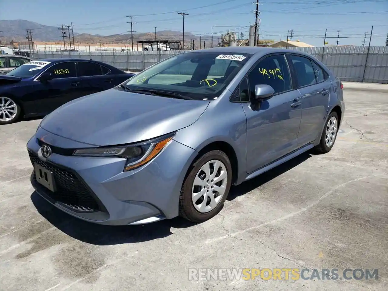 2 Photograph of a damaged car 5YFEPRAE9LP121703 TOYOTA COROLLA 2020