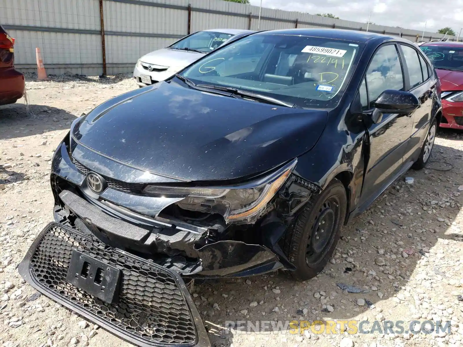 2 Photograph of a damaged car 5YFEPRAE9LP122141 TOYOTA COROLLA 2020