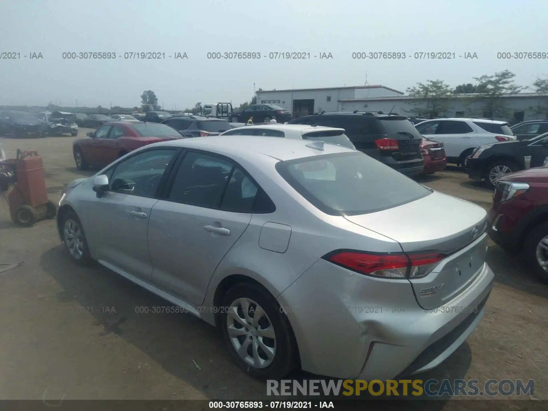 3 Photograph of a damaged car 5YFEPRAE9LP122401 TOYOTA COROLLA 2020