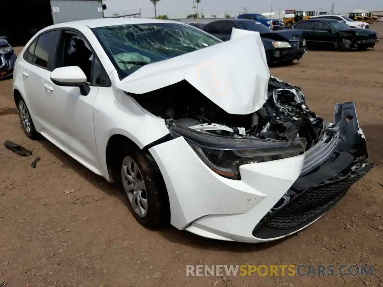 1 Photograph of a damaged car 5YFEPRAE9LP122527 TOYOTA COROLLA 2020