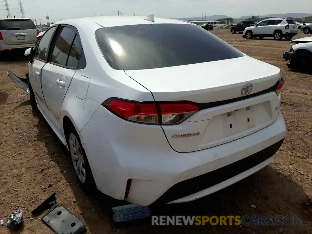 3 Photograph of a damaged car 5YFEPRAE9LP122527 TOYOTA COROLLA 2020