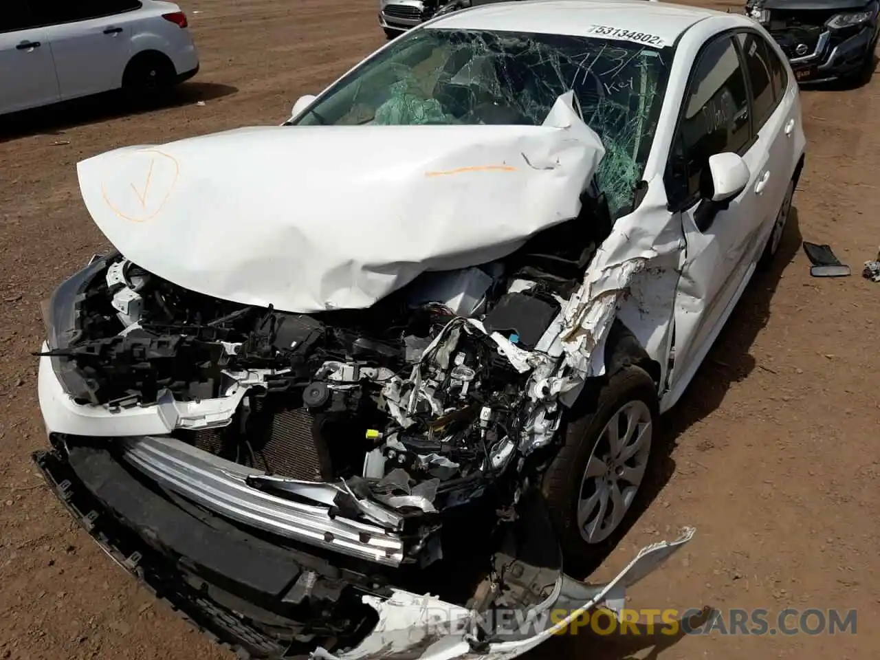 9 Photograph of a damaged car 5YFEPRAE9LP122527 TOYOTA COROLLA 2020