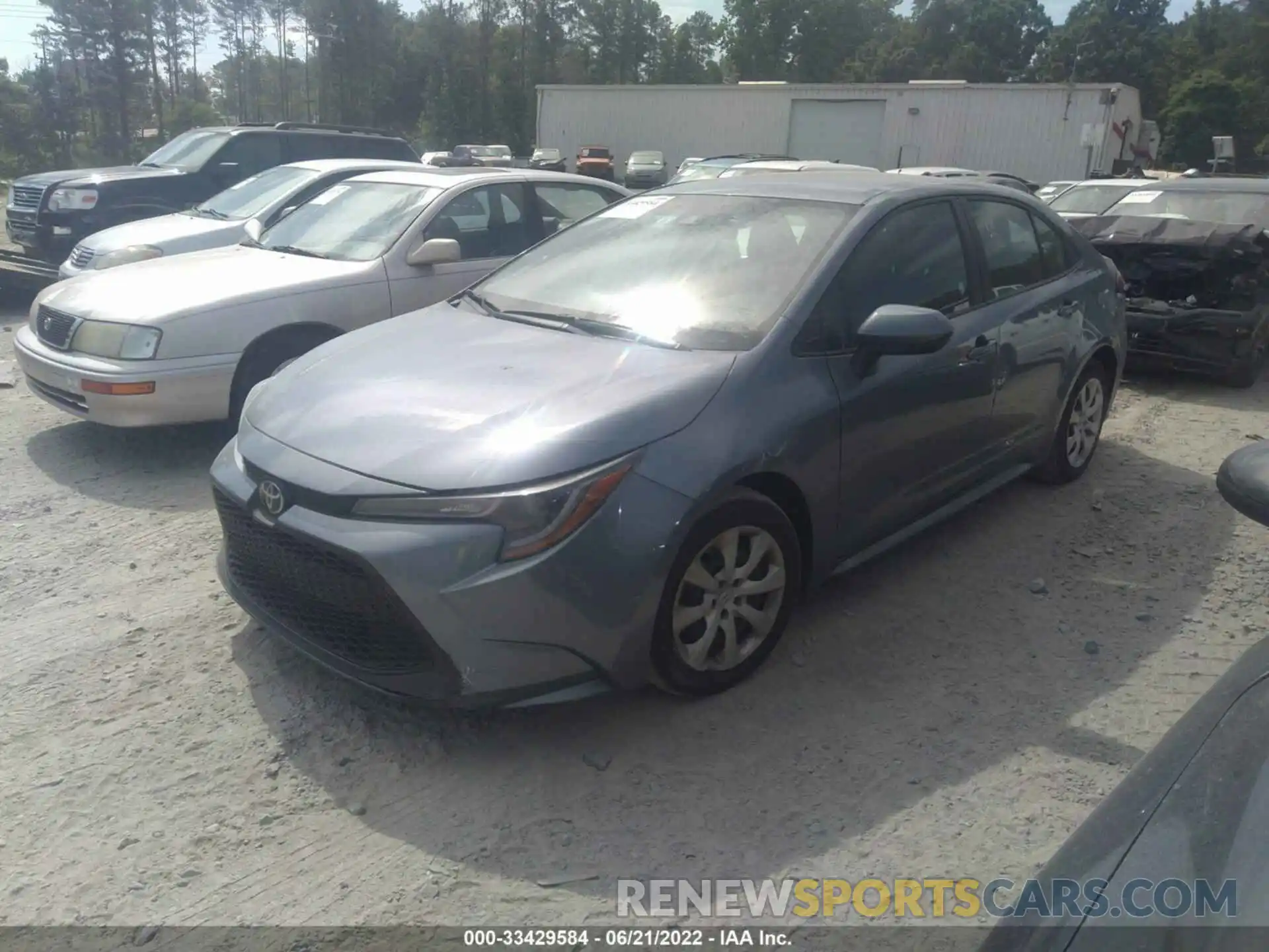 2 Photograph of a damaged car 5YFEPRAE9LP123953 TOYOTA COROLLA 2020