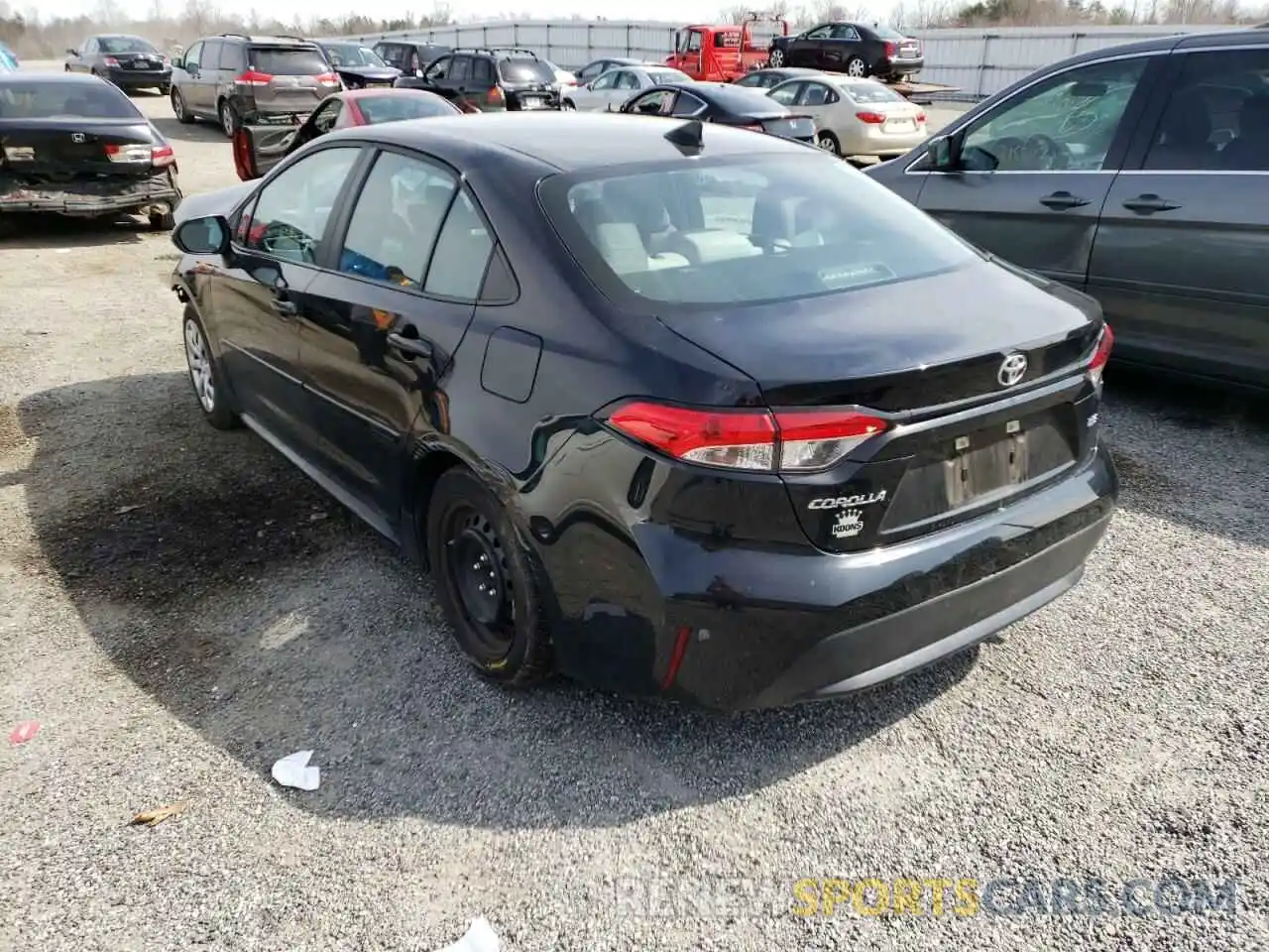 3 Photograph of a damaged car 5YFEPRAE9LP124701 TOYOTA COROLLA 2020