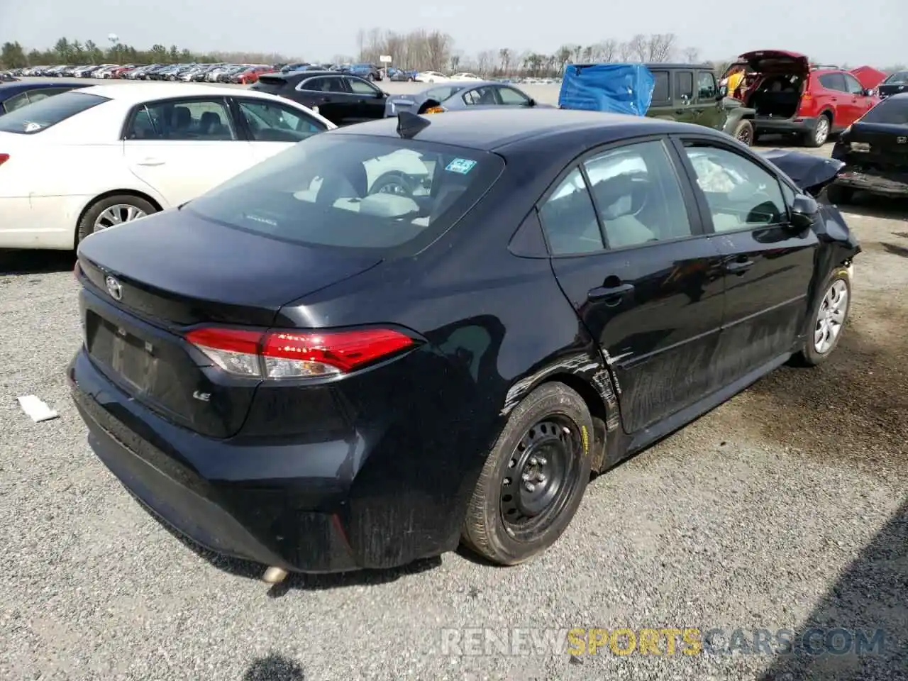 4 Photograph of a damaged car 5YFEPRAE9LP124701 TOYOTA COROLLA 2020