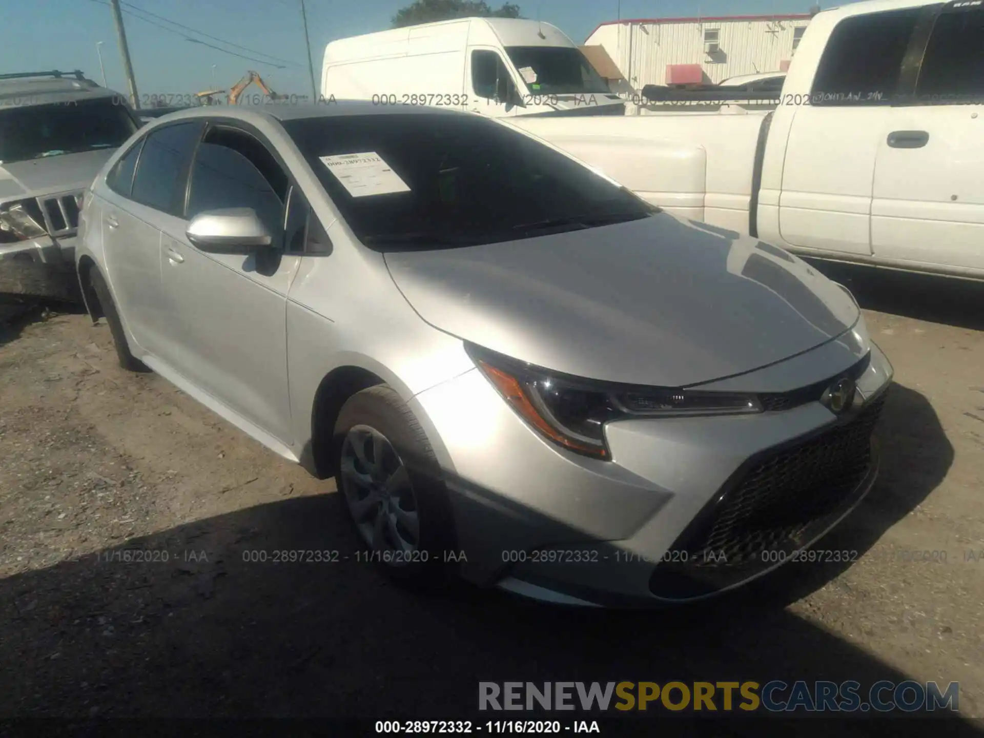 1 Photograph of a damaged car 5YFEPRAE9LP125766 TOYOTA COROLLA 2020