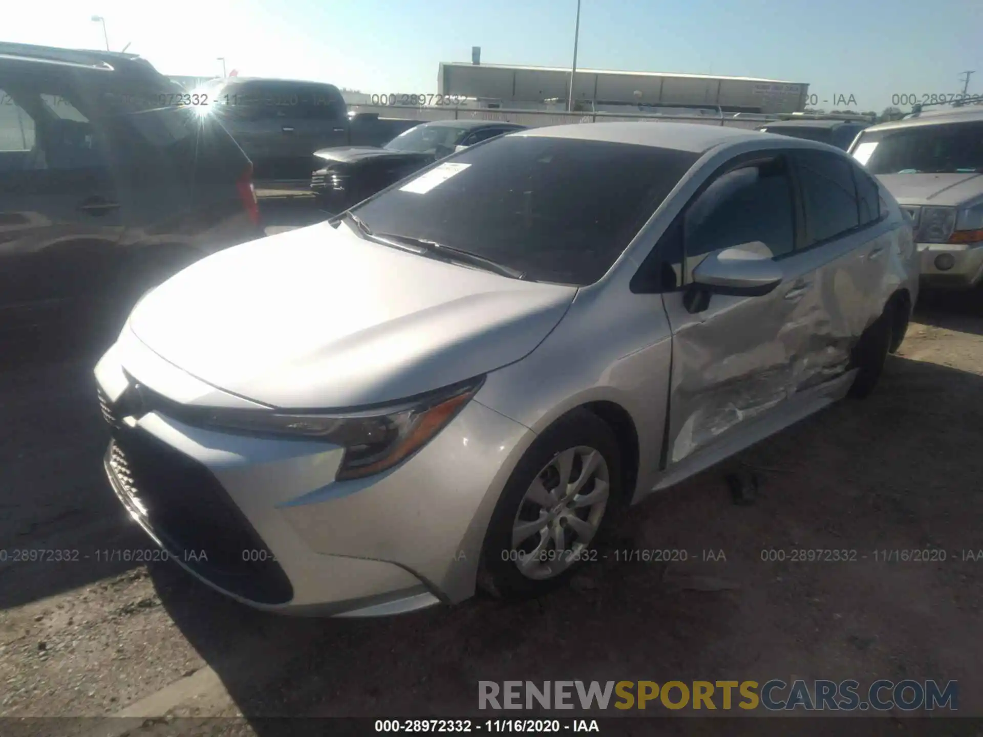 2 Photograph of a damaged car 5YFEPRAE9LP125766 TOYOTA COROLLA 2020