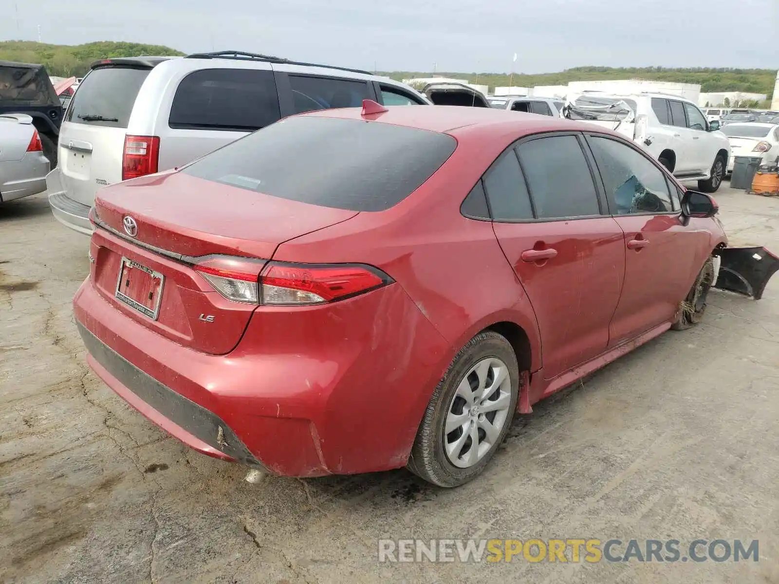 4 Photograph of a damaged car 5YFEPRAE9LP127775 TOYOTA COROLLA 2020