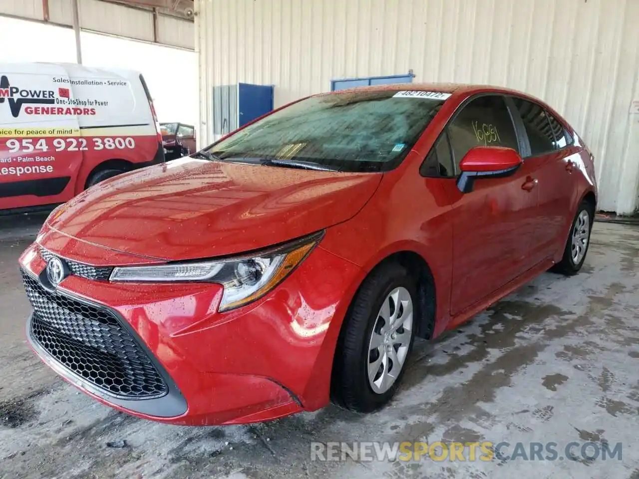 2 Photograph of a damaged car 5YFEPRAE9LP127968 TOYOTA COROLLA 2020