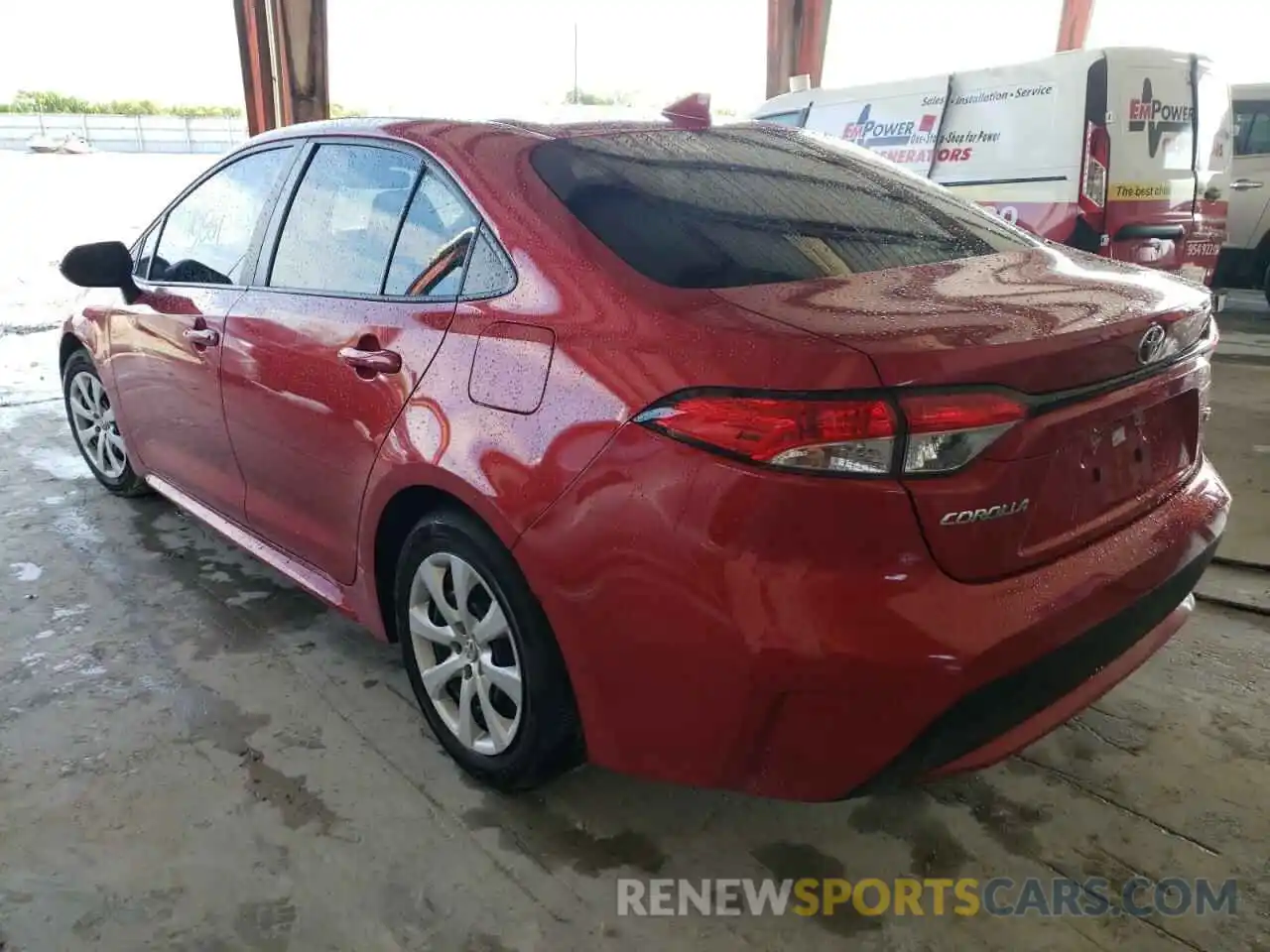 3 Photograph of a damaged car 5YFEPRAE9LP127968 TOYOTA COROLLA 2020