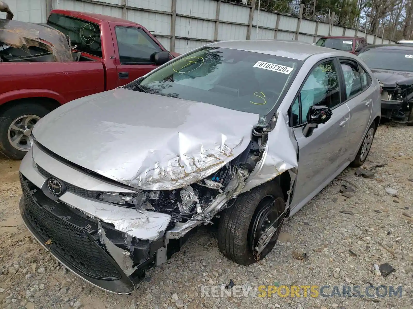 2 Фотография поврежденного автомобиля 5YFEPRAE9LP128151 TOYOTA COROLLA 2020