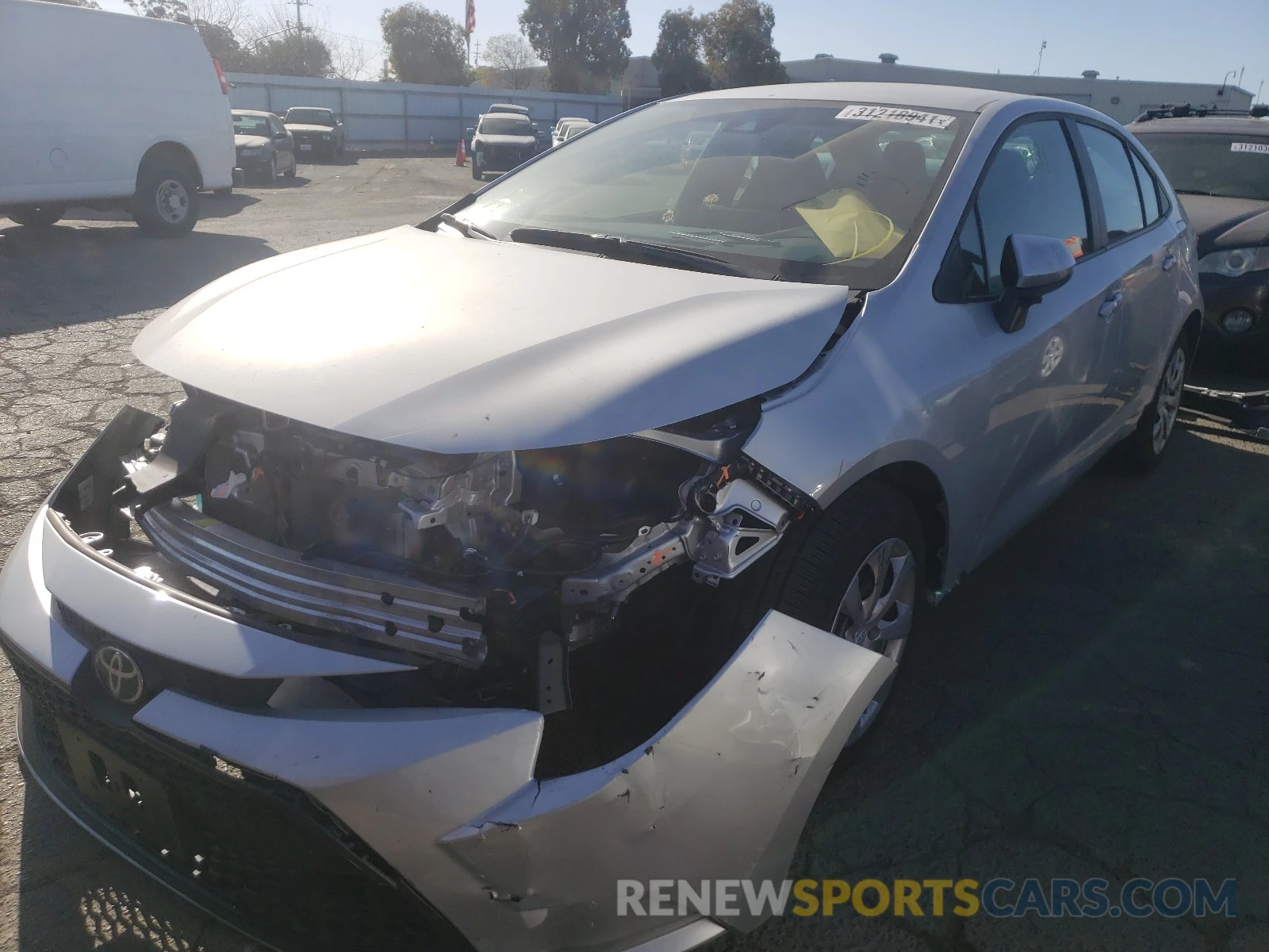 2 Photograph of a damaged car 5YFEPRAE9LP129042 TOYOTA COROLLA 2020