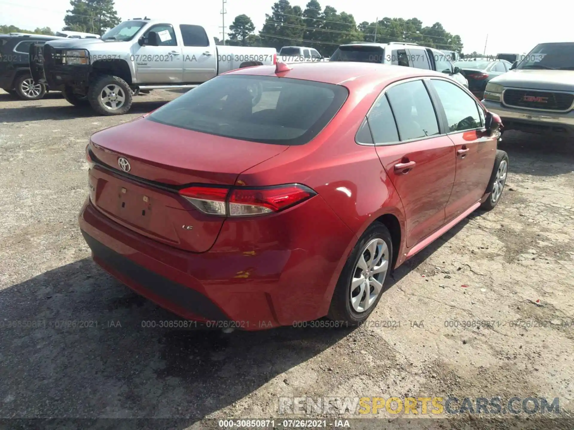 4 Photograph of a damaged car 5YFEPRAE9LP129350 TOYOTA COROLLA 2020