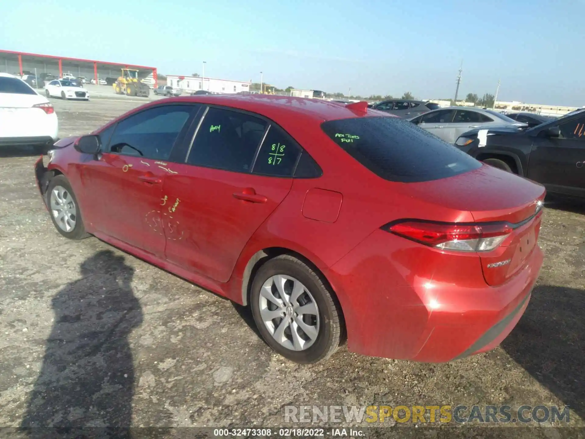 3 Photograph of a damaged car 5YFEPRAE9LP130174 TOYOTA COROLLA 2020