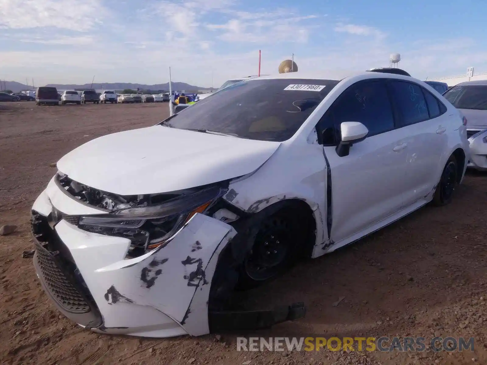 2 Photograph of a damaged car 5YFEPRAE9LP130692 TOYOTA COROLLA 2020