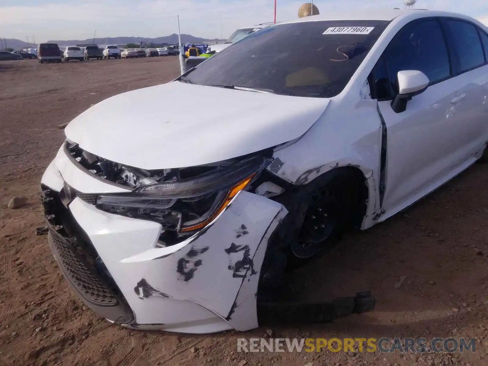 9 Photograph of a damaged car 5YFEPRAE9LP130692 TOYOTA COROLLA 2020