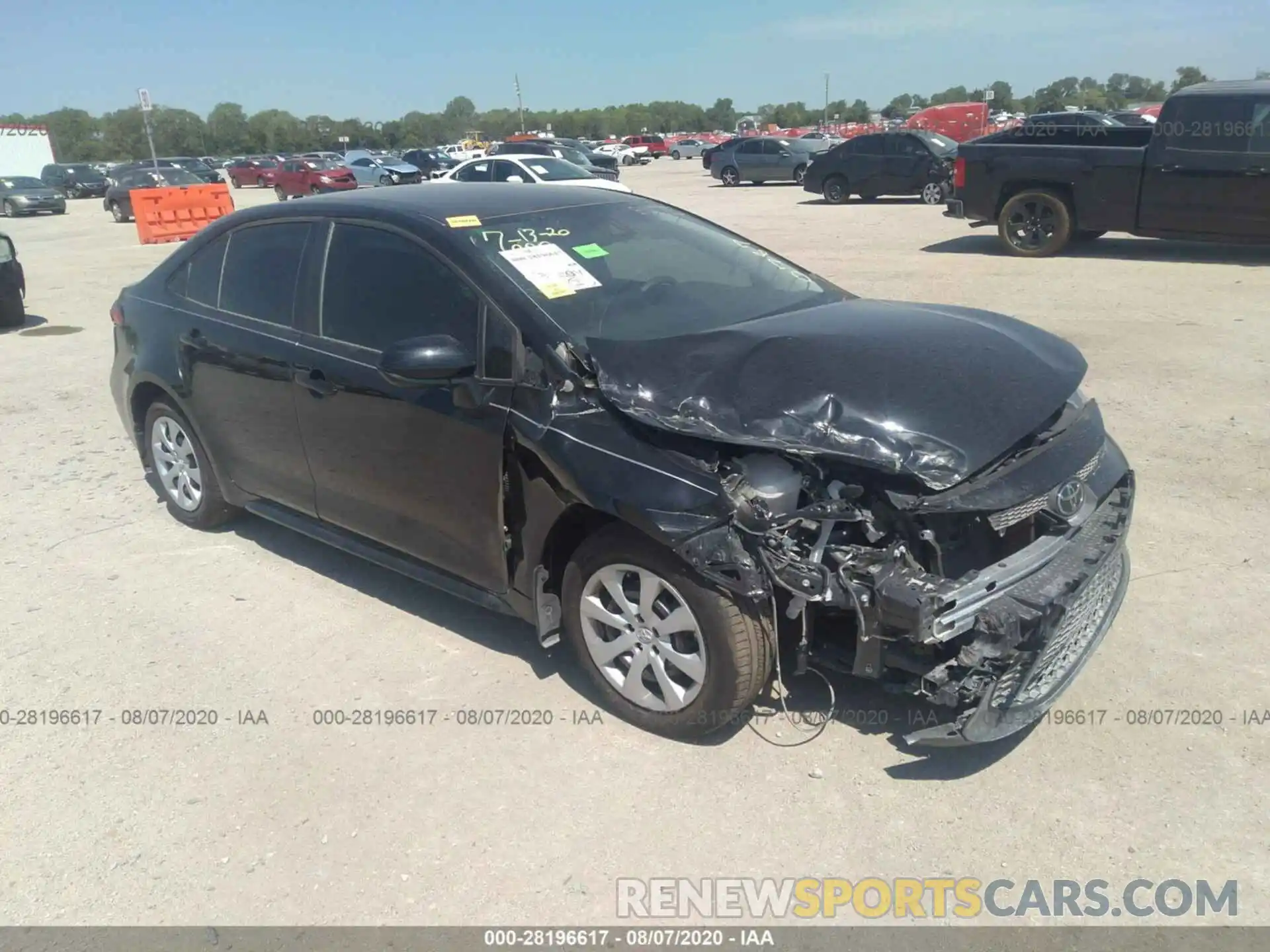 1 Photograph of a damaged car 5YFEPRAE9LP130787 TOYOTA COROLLA 2020