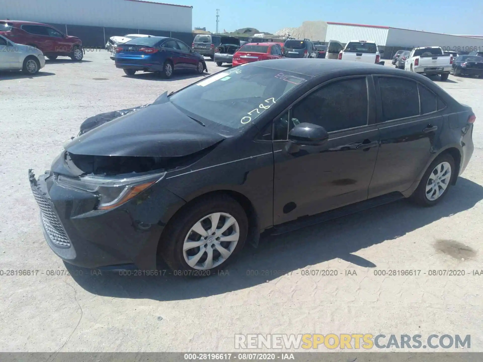 2 Photograph of a damaged car 5YFEPRAE9LP130787 TOYOTA COROLLA 2020