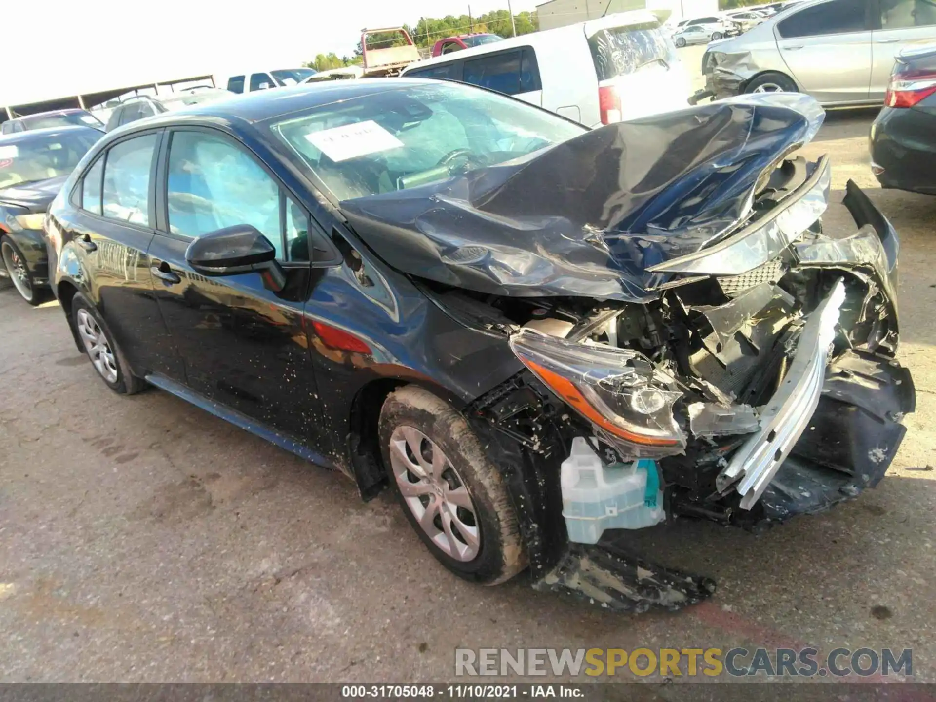 1 Photograph of a damaged car 5YFEPRAE9LP131972 TOYOTA COROLLA 2020