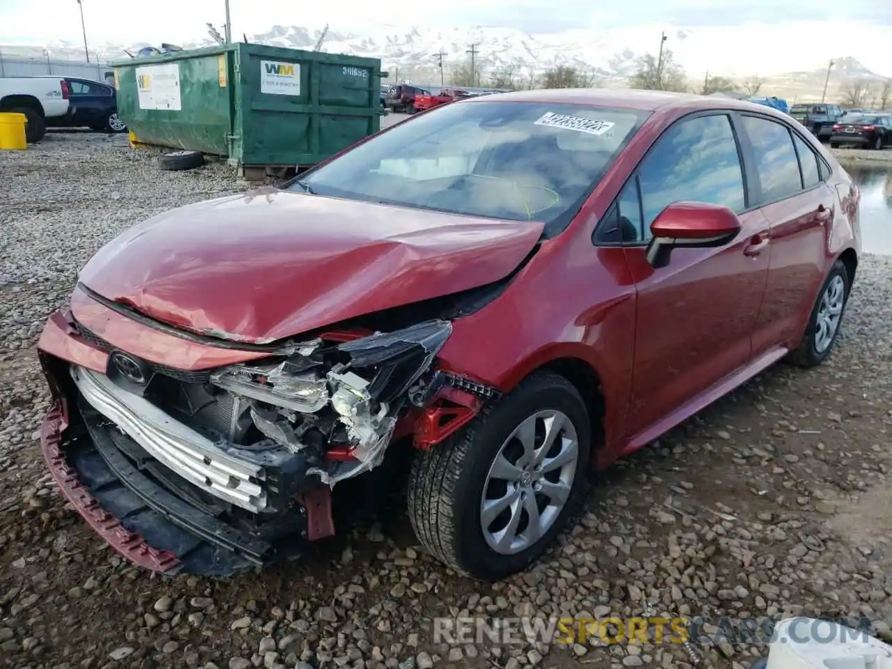 2 Photograph of a damaged car 5YFEPRAE9LP132569 TOYOTA COROLLA 2020