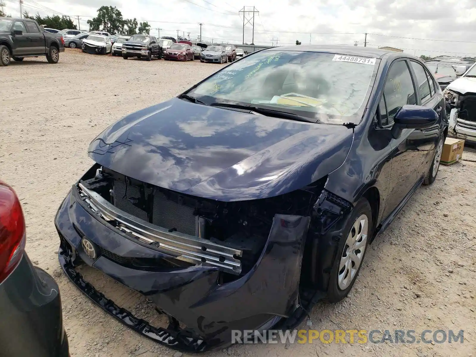 2 Photograph of a damaged car 5YFEPRAE9LP133625 TOYOTA COROLLA 2020