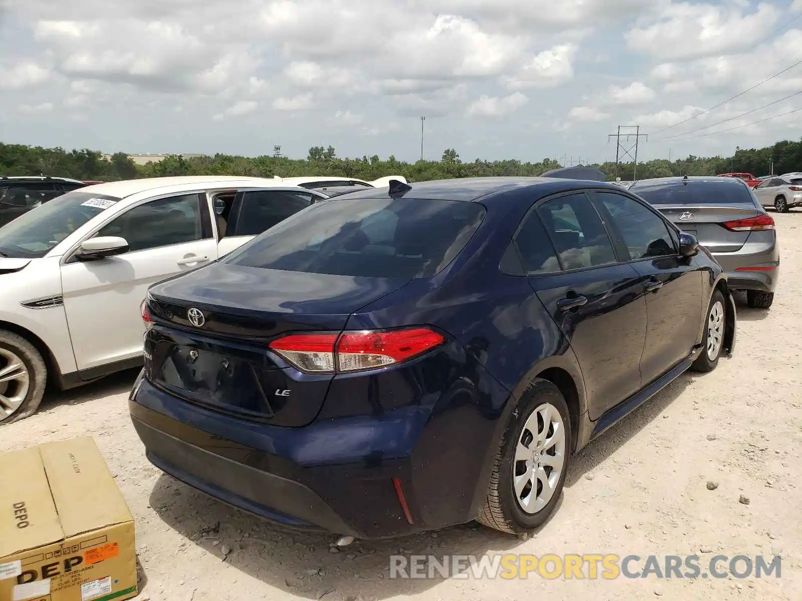 4 Photograph of a damaged car 5YFEPRAE9LP133625 TOYOTA COROLLA 2020