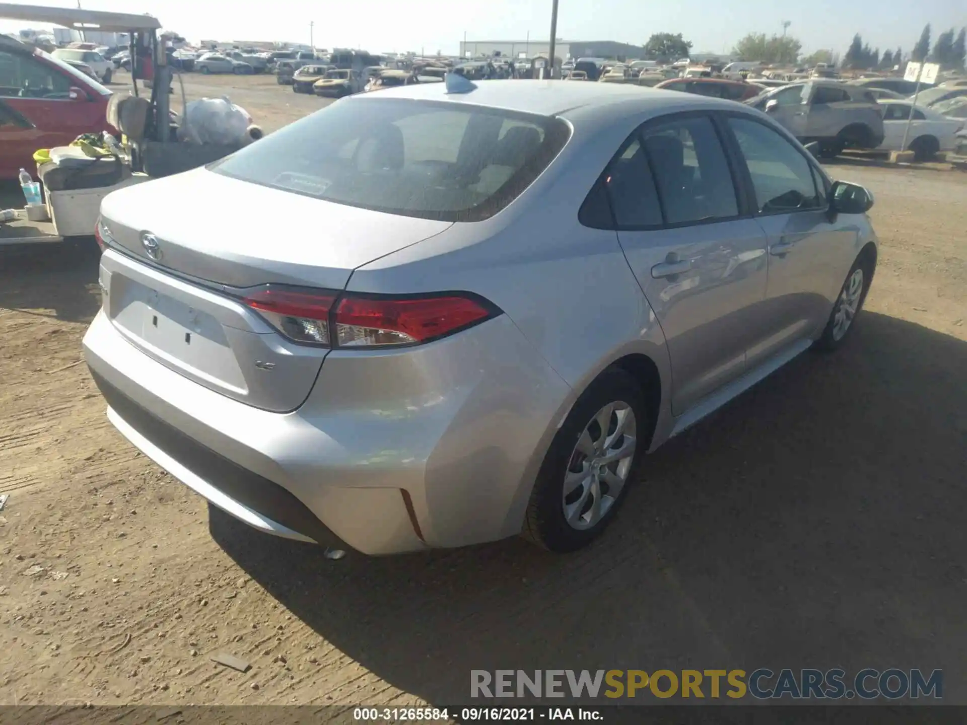 4 Photograph of a damaged car 5YFEPRAE9LP134449 TOYOTA COROLLA 2020